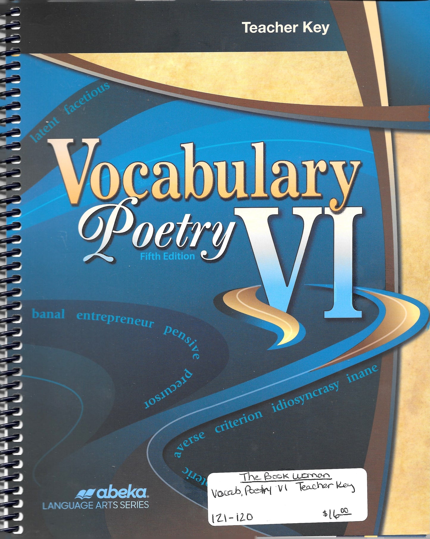 Vocabulary Poetry VI Teacher Key