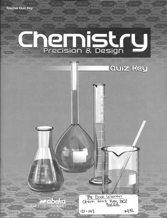 Chemistry Precision & Design Teacher Quiz Key