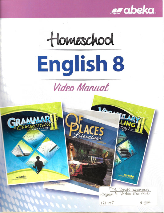 Homeschool English 8 Video Manual Abeka