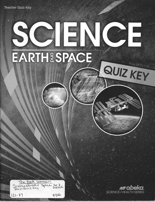 Science Earth and Space Quiz Key Abeka