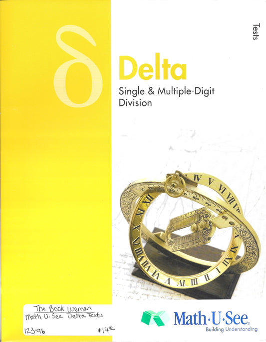 Math U See Delta Single & Multiple-Digit Division Tests