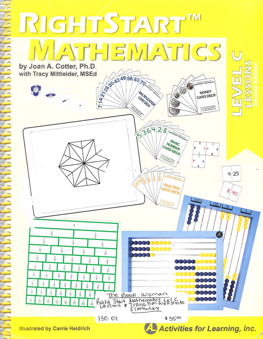 Right Start Mathematics Level C Lessons & Transitions Worksheets