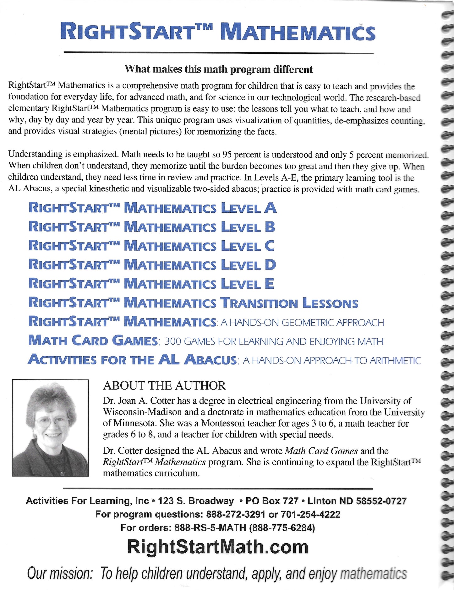 Right Start Mathematics Level C Lessons & Transitions Worksheets