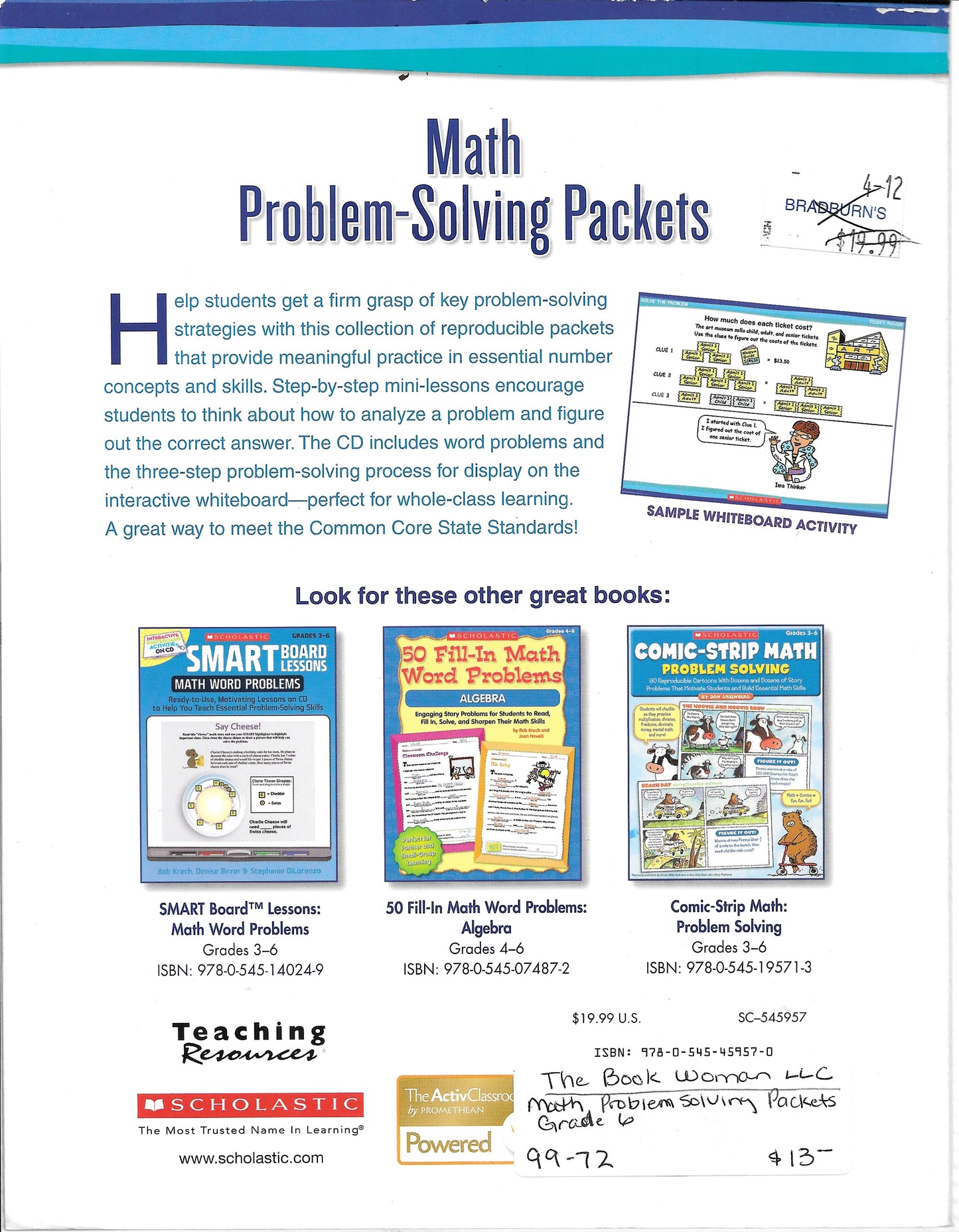 Scholastic Math Problem-Solving Packets