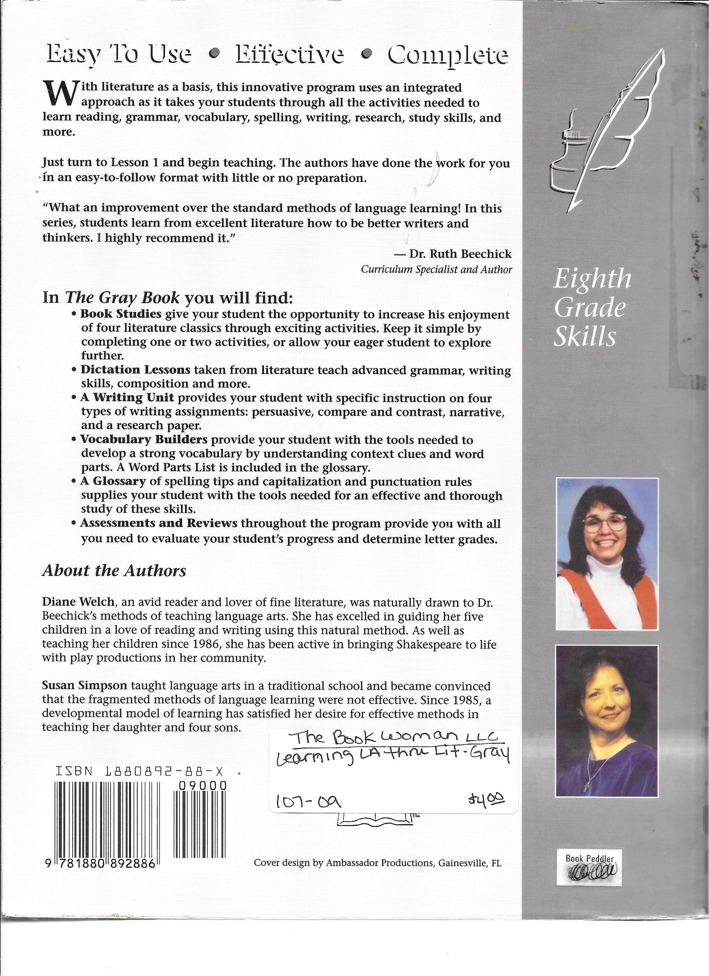 Learning Language Arts through Literature The Gray Book Teacher Book