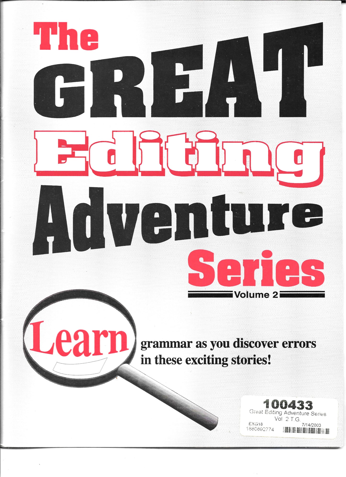 The Great Editing Adventure Series Vol 2