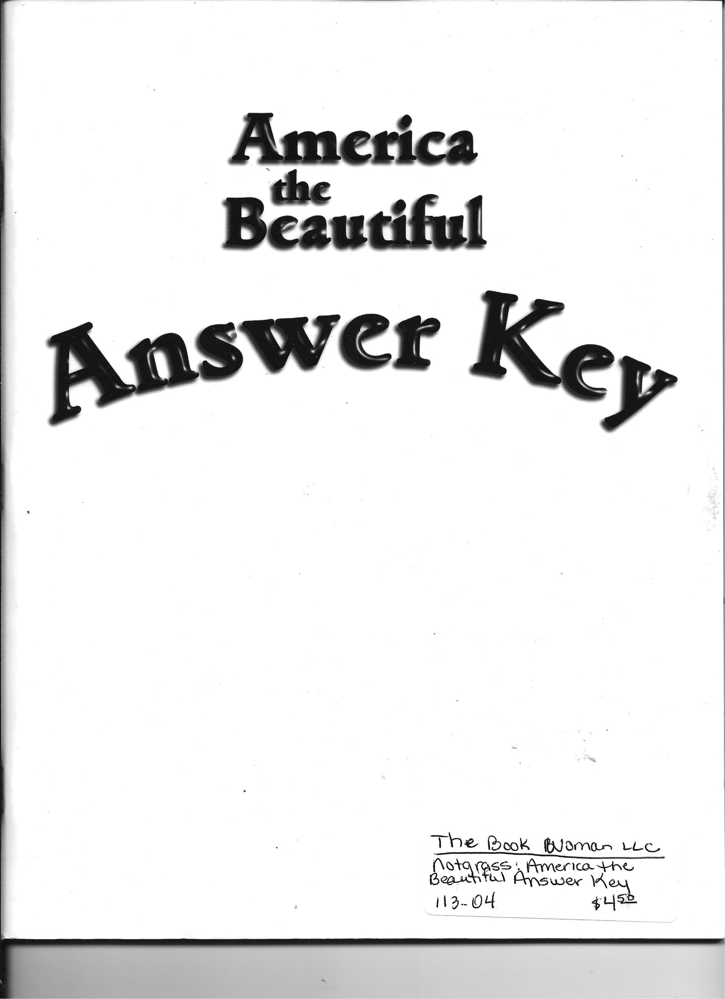 bju America the Beautiful answer key