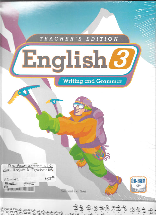 bju English 3 Writing & Grammar Teacher's Edition