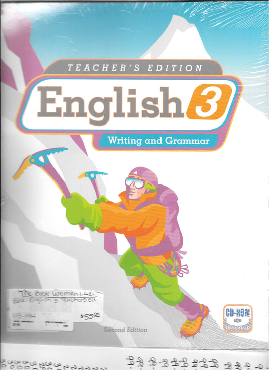 bju English 3 Writing & Grammar Teacher's Edition