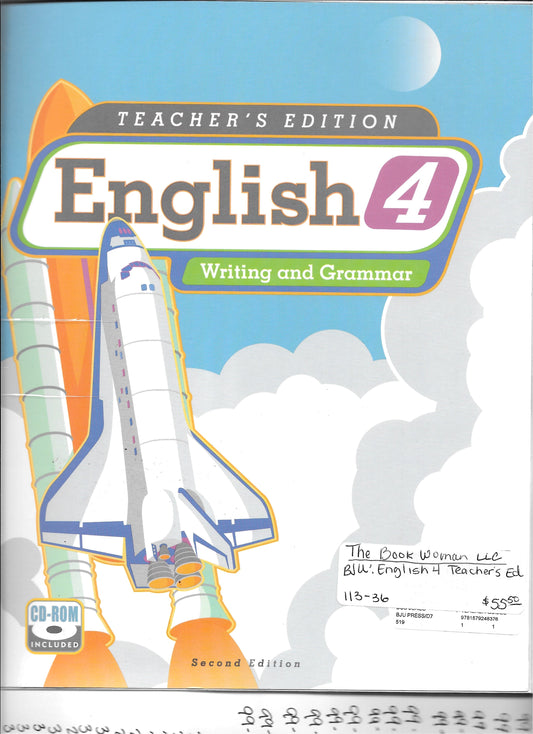 bju English 4 Writing & Grammar Teacher's Edition