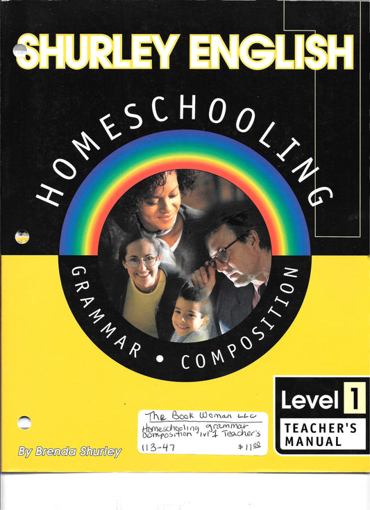 Shurley English Homeschooling Grammar & Composition Level 1 Teacher's Manual