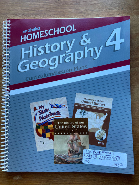 Abeka History & Geography 4 Curriculum/Lesson Plans