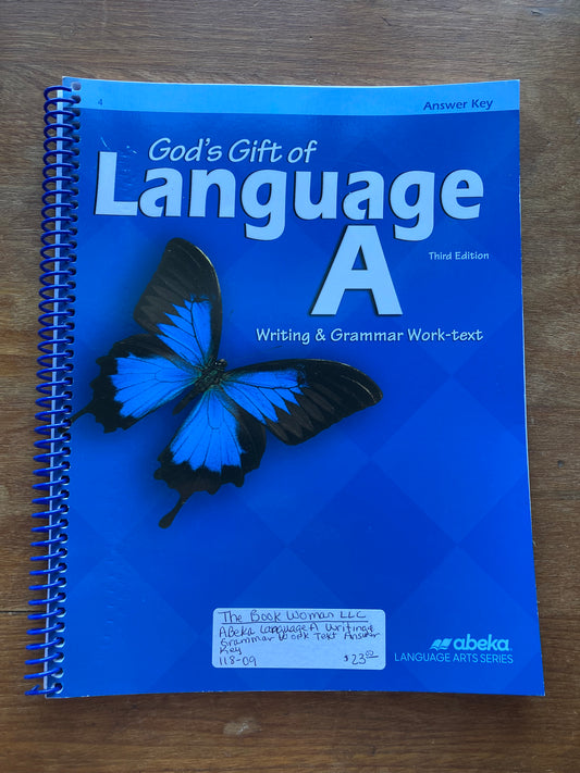 Abeka God's Gift of Language A Answer Key