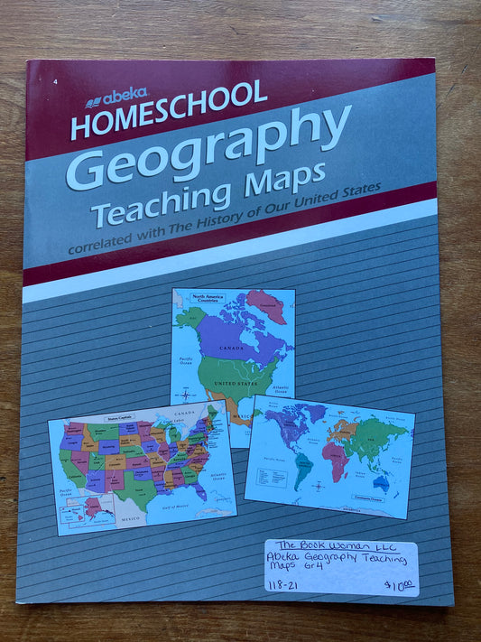 Abeka Homeschool Geography Teaching Maps 4