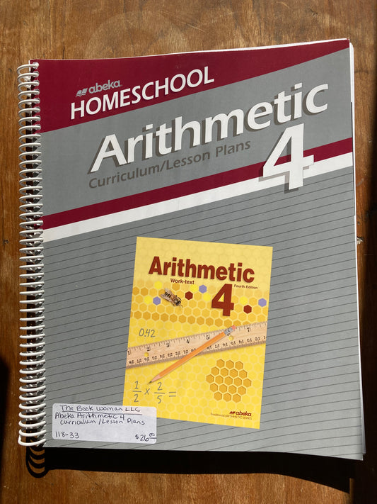 Abeka Arithmetic 4 Curriculum/Lesson Plans