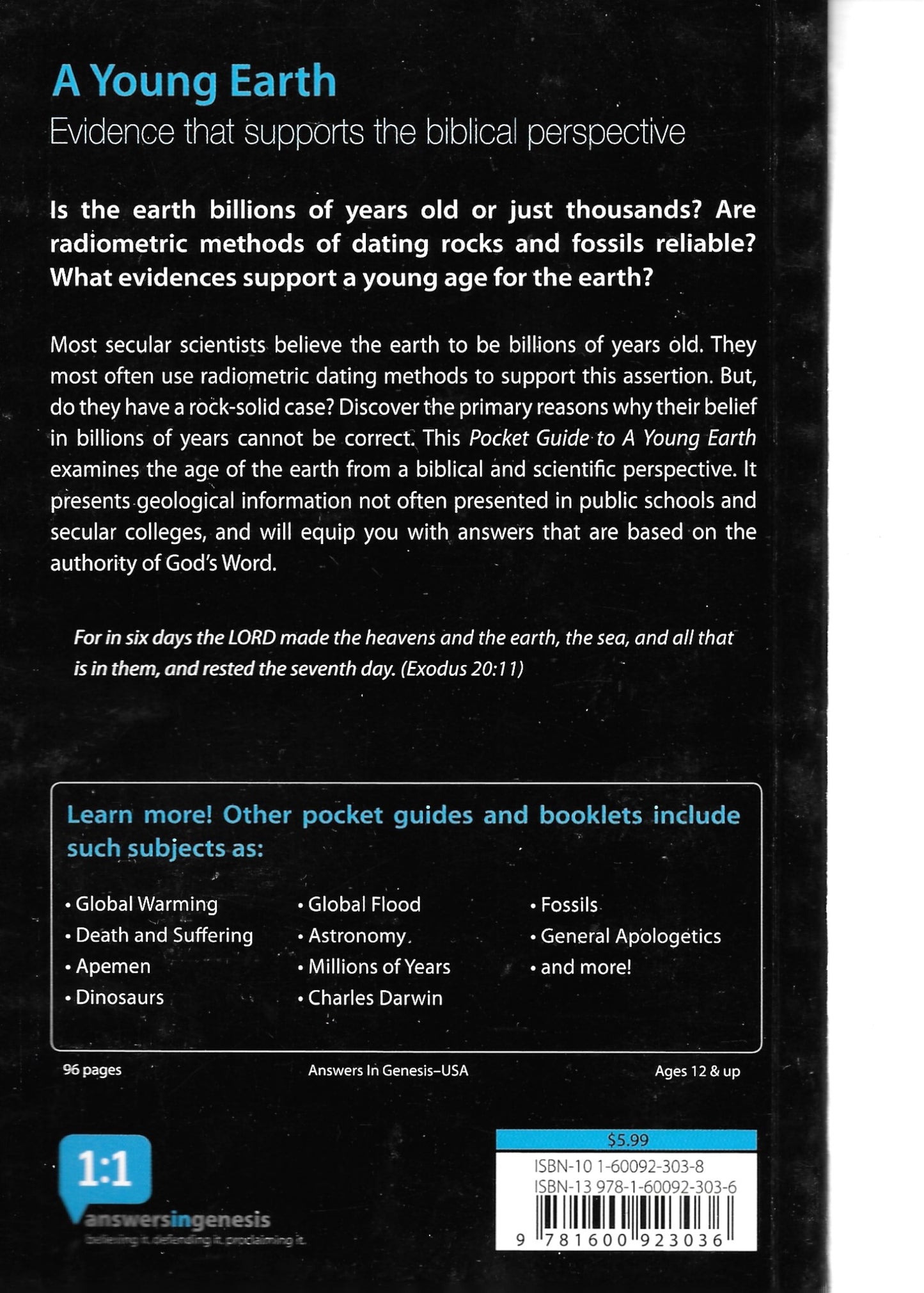 A Pocket Guide to A Young Earth