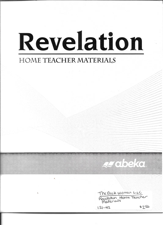 Abeka Book of the Revelation Home Teacher Materials