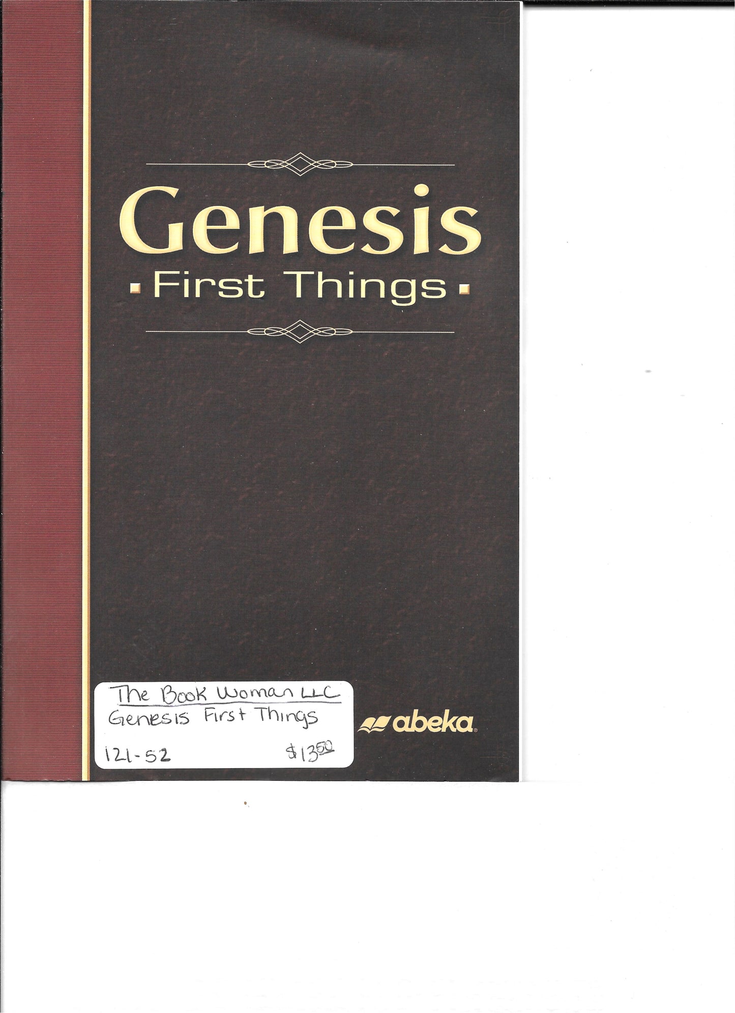 Abeka Genesis First Things