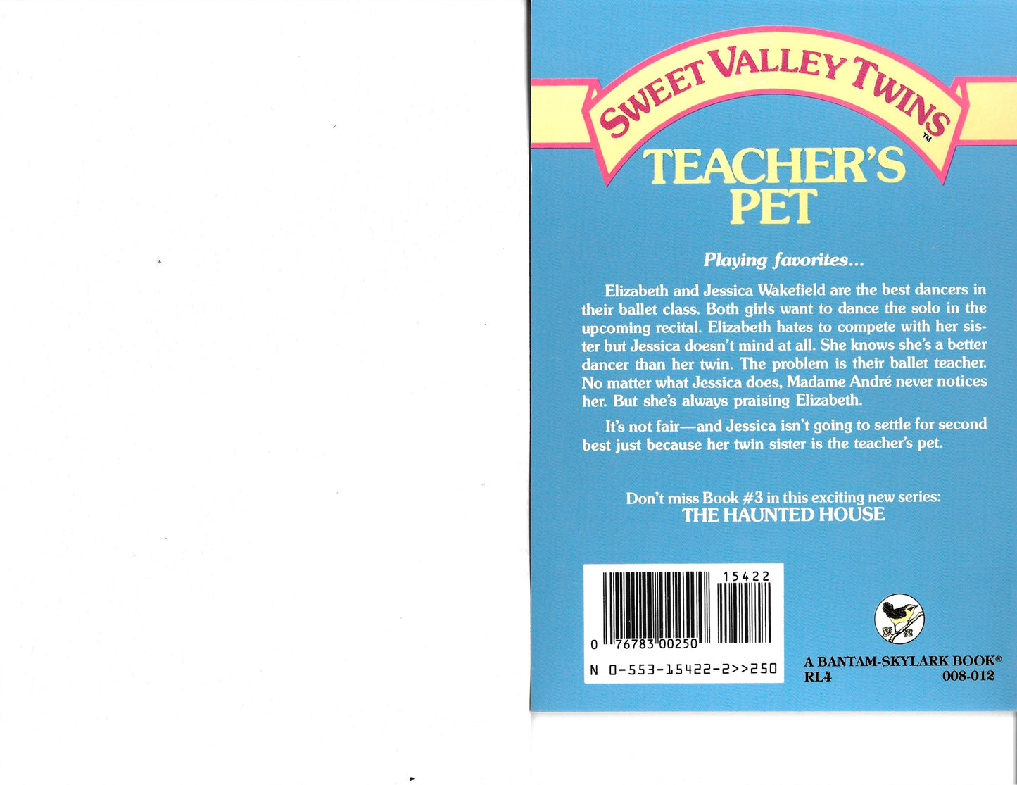 Sweet Valley Twins #2 Teacher's Pet