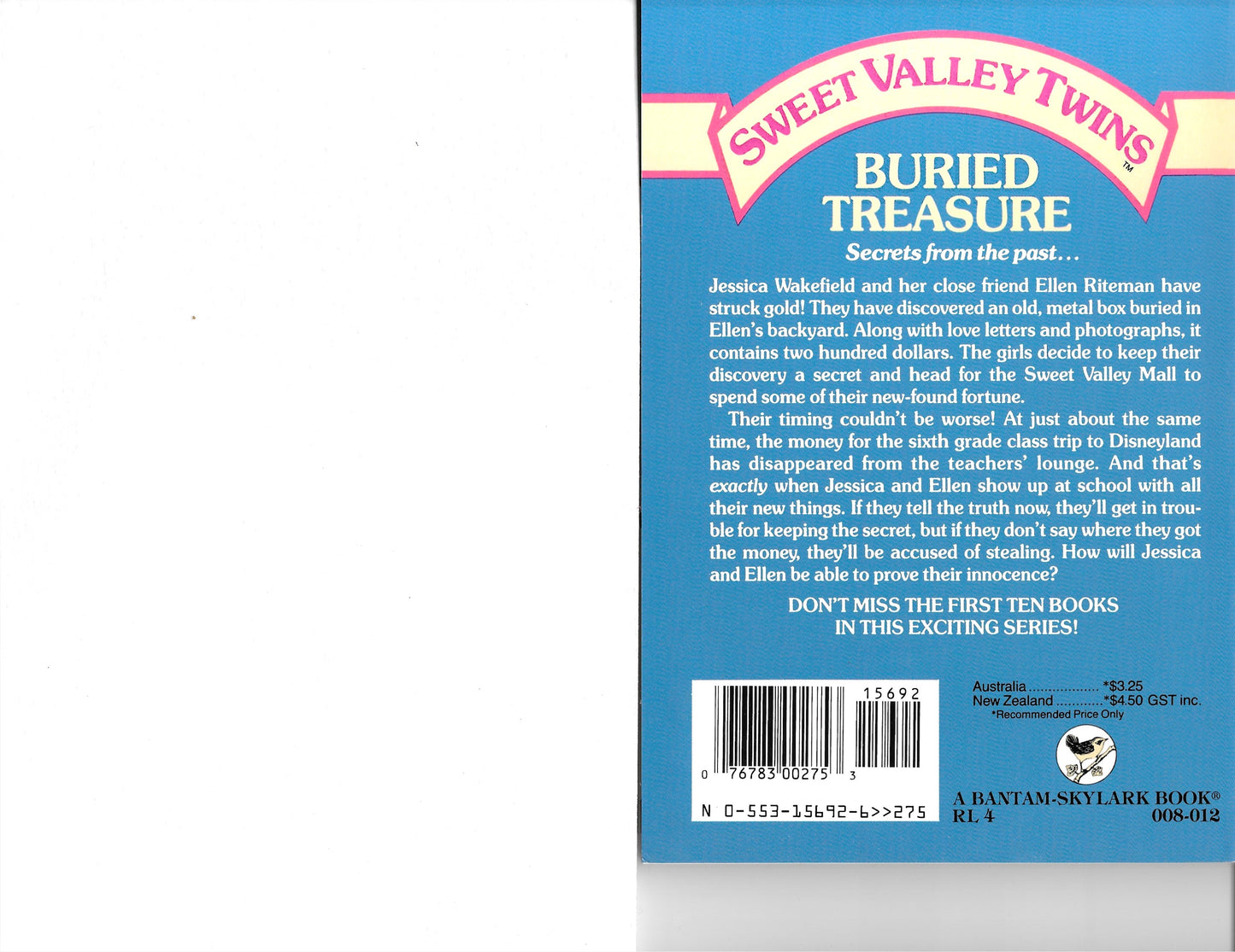 Sweet Valley Twins #11 Buried Treasure