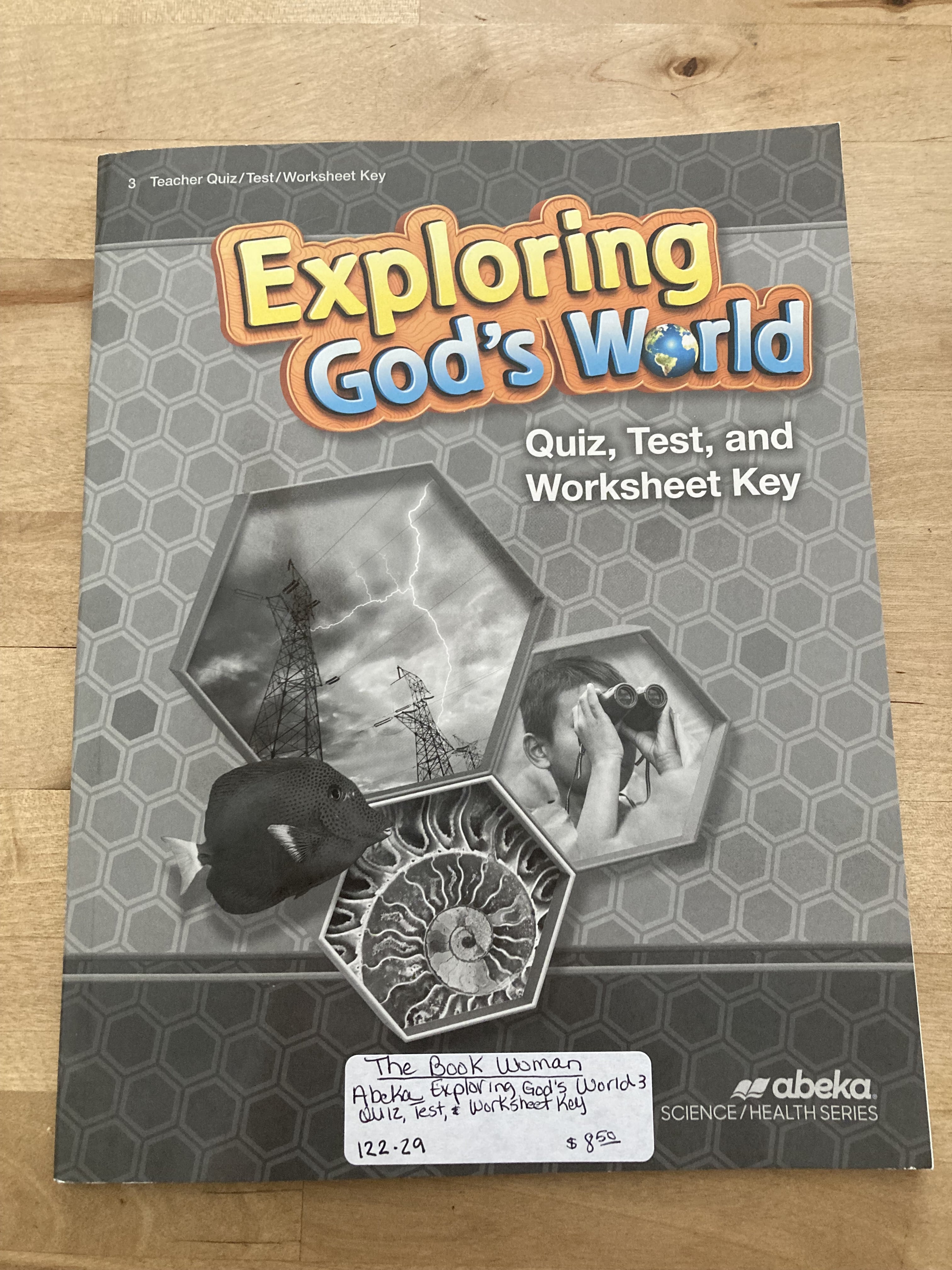 Abeka exploring god s world quiz test and worksheet key 3 the book woman