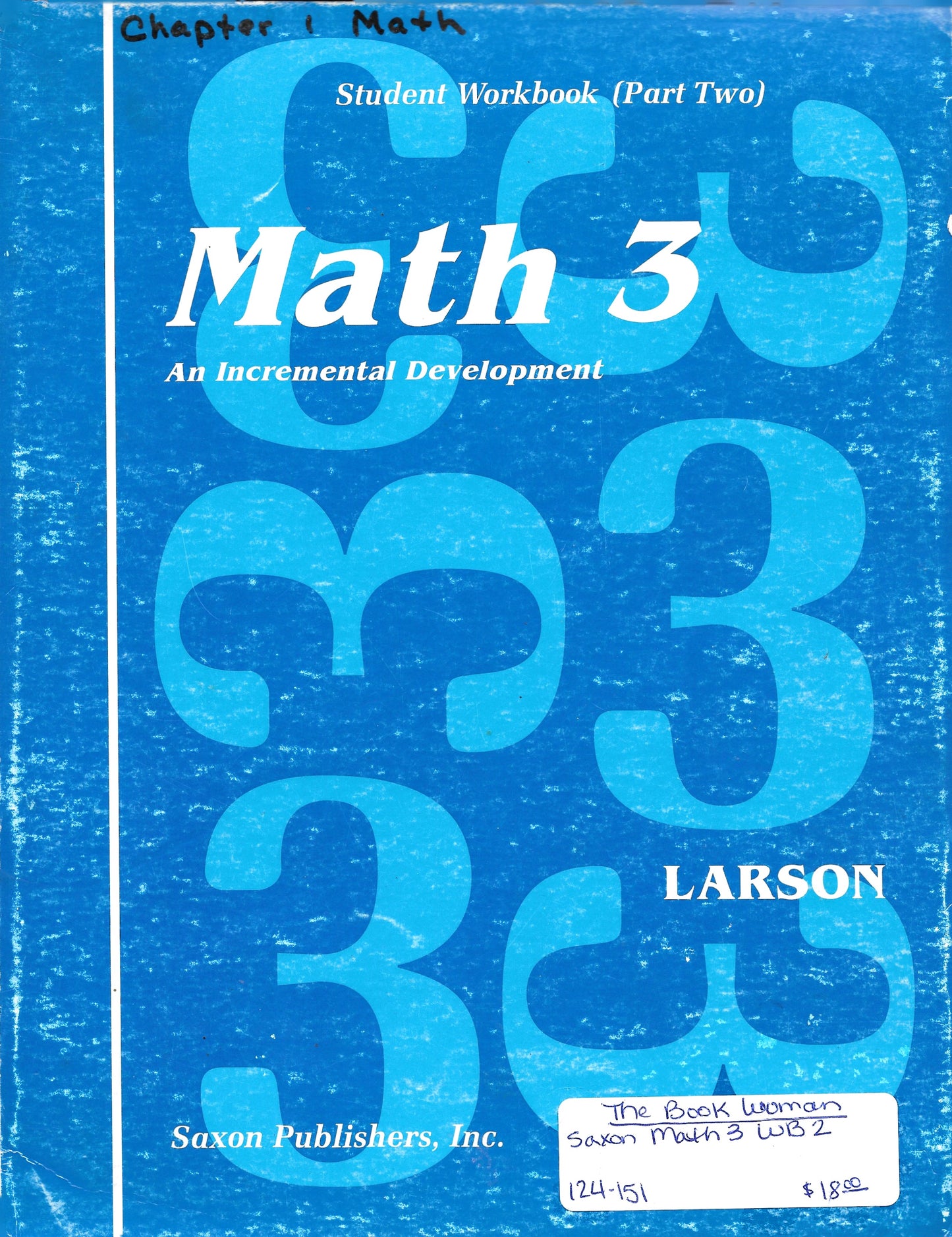 Saxon Math 3 Student workbook (Part Two)