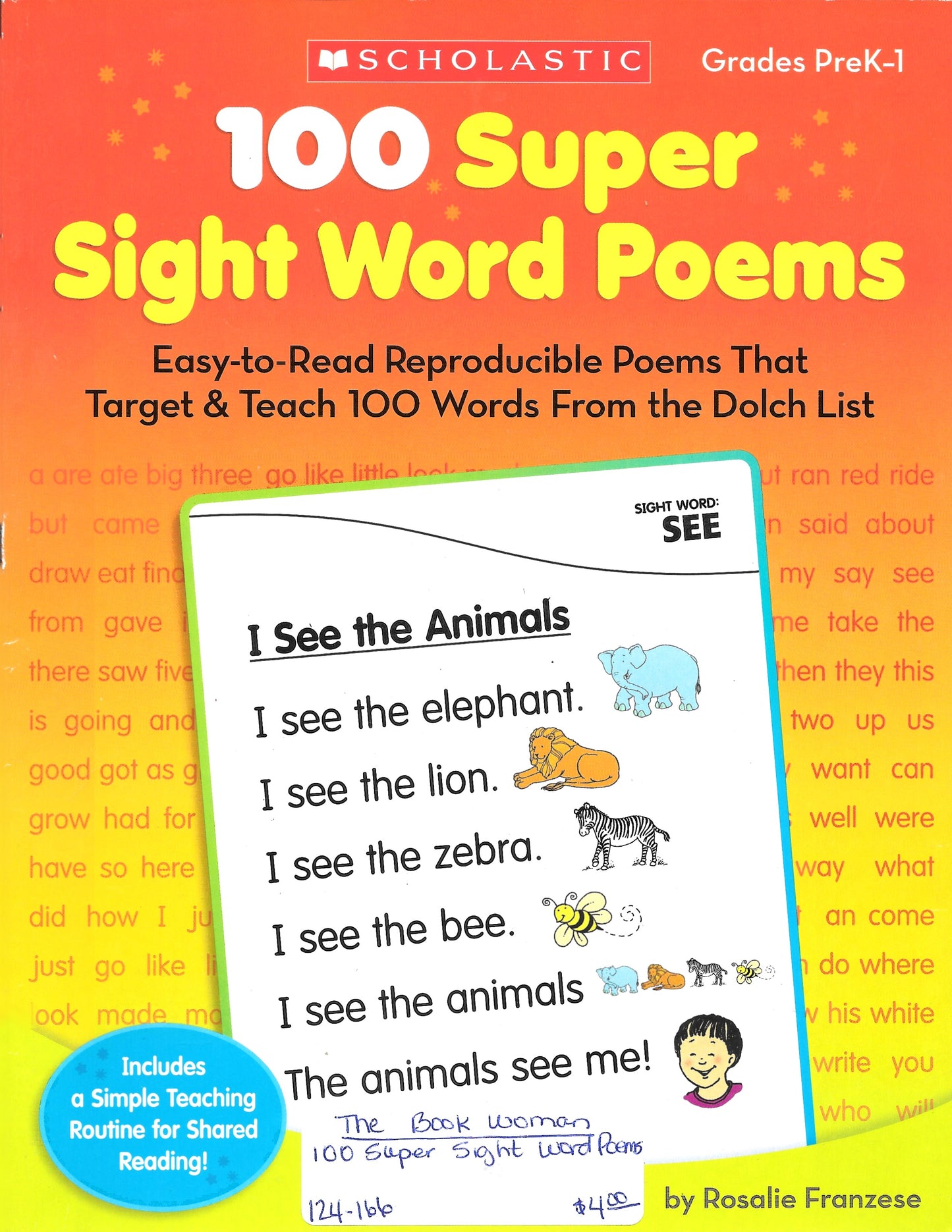 Scholastic 100 Super Sight Word Poems Gr K-1