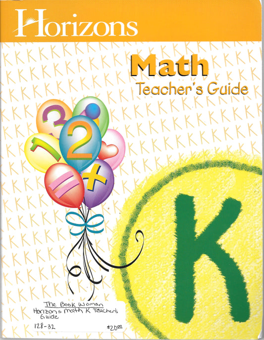 Horizons Math K Teacher's Guide